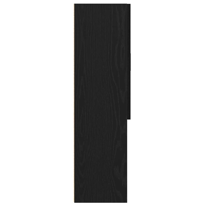 Mobile per Lavatrice Rovere Nero 70,5x25,5x90 cm