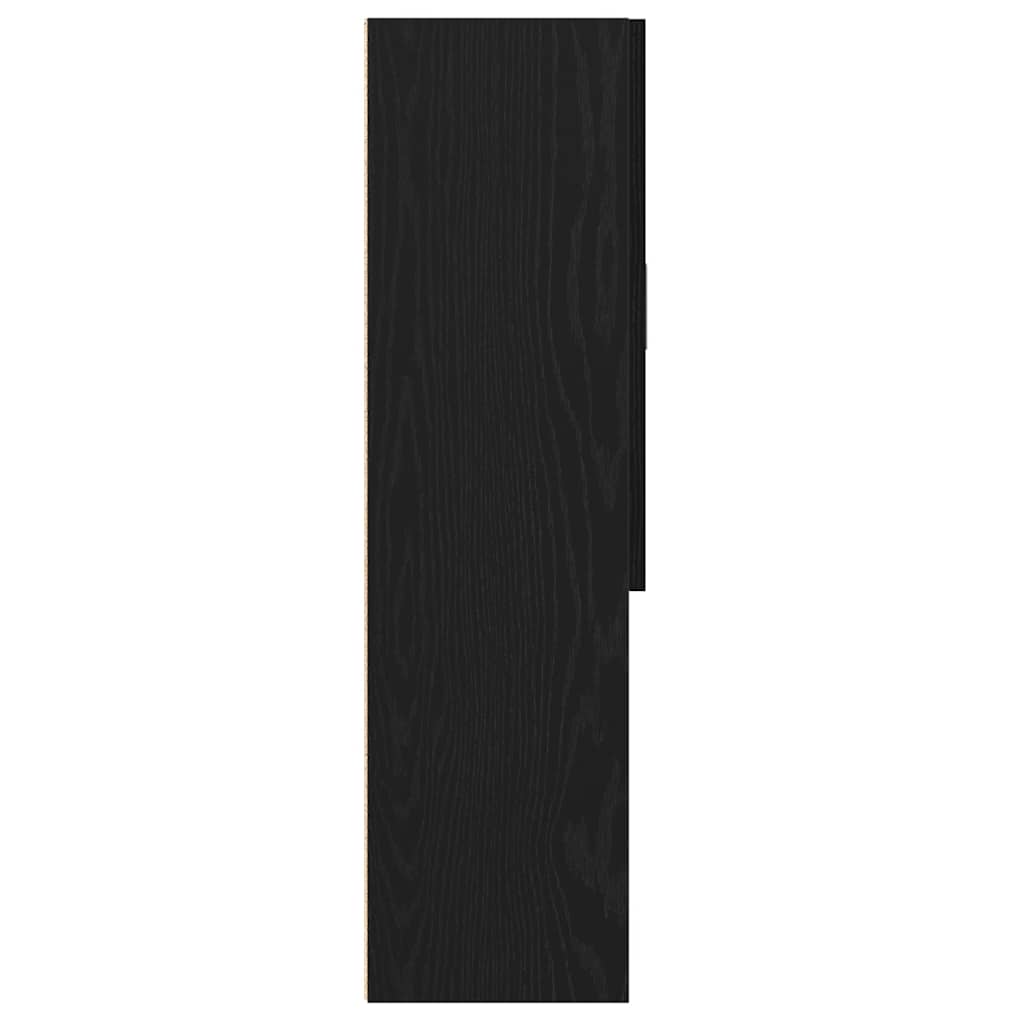 Mobile per Lavatrice Rovere Nero 70,5x25,5x90 cm 862063