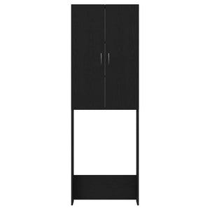 Mobile per Lavatrice Rovere Nero 64x25,5x190 cm 862064