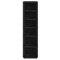 Scarpiere 2 pz Rovere Nero 25x27x102 cm in Legno Multistrato 862067