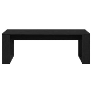 Tavolo da Caffè Rovere nero 102 x 50 x 35 cm Legno multistrato 862071