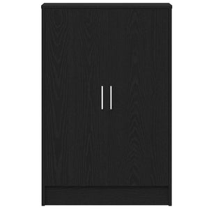 Scarpiera Rovere Rovere Nero 60x35x92 cm in Legno Multistrato