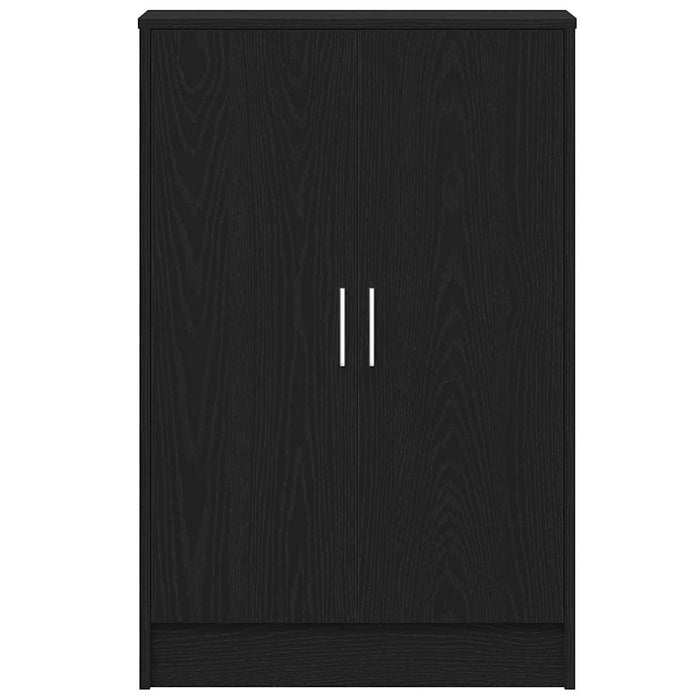 Scarpiera Rovere Rovere Nero 60x35x92 cm in Legno Multistrato