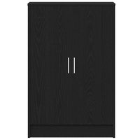 Scarpiera Rovere Rovere Nero 60x35x92 cm in Legno Multistrato 862074