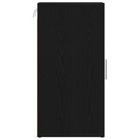 Scarpiere 2 pz Rovere Nero 32x35x70 cm in Legno Multistrato 862076