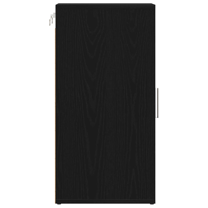 Scarpiere 2 pz Rovere Nero 32x35x70 cm in Legno Multistrato 862076