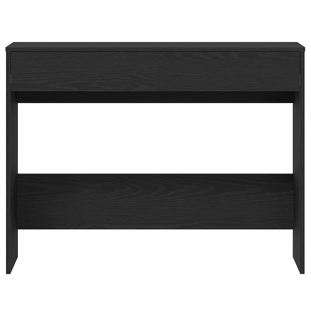 Scrivania Rovere Nero 101x50x76,5 cm in Legno Multistrato