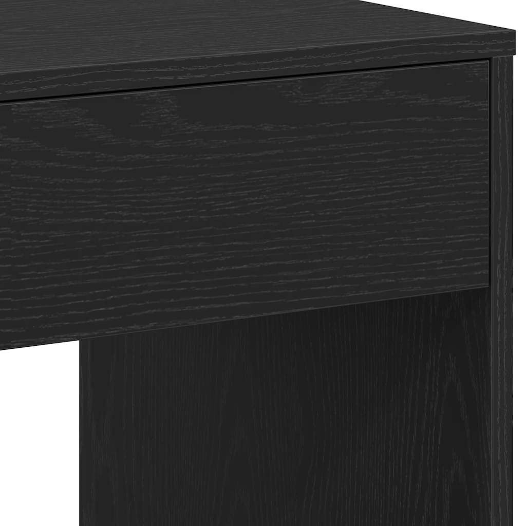 Scrivania Rovere Nero 101x50x76,5 cm in Legno Multistrato