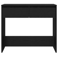 Tavolino Consolle Rovere Nero 89x41x76,5cm Legno Multistrato 862081