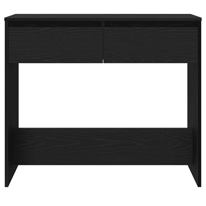 Tavolino Consolle-Tavolino da soggiorno-Tavolo Rovere Nero 89x41x76,5cm Legno Multistrato