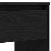 Tavolino Consolle Rovere Nero 89x41x76,5cm Legno Multistrato 862081
