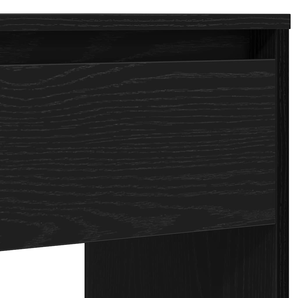 Tavolino Consolle-Tavolino da soggiorno-Tavolo Rovere Nero 89x41x76,5cm Legno Multistrato