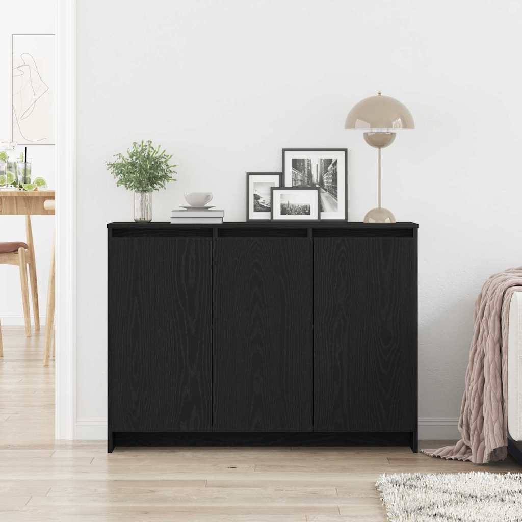 Credenza Nero 102 x 33 x 75 cm Legno multistrato 862084