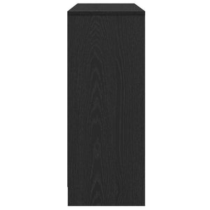 Credenza-Buffet-Armadio da cucina Nero 102 x 33 x 75 cm Legno multistrato