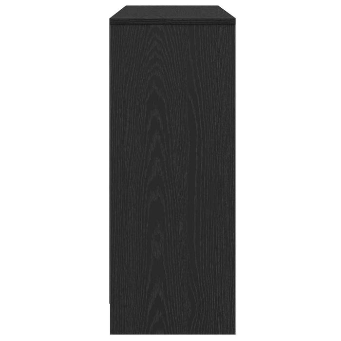 Credenza-Buffet-Armadio da cucina Nero 102 x 33 x 75 cm Legno multistrato