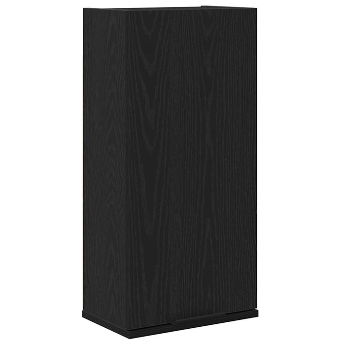 Mobiletto da parete in rovere nero 32x20x67 cm in legno ingegnerizzato 862095