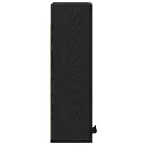 Mobiletto da parete in rovere nero 32x20x67 cm in legno ingegnerizzato 862095