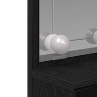 Tavolo da Trucco con cassetto Rovere nero 86.5 x 35 x 136 cm 862108