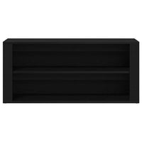 Panca Scarpiera Rovere Nero 100x35x45 cm in Legno di Argilla 862126