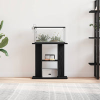 vidaXL Supporto Acquario 60x30x60 cm Legno Multistrato Rovere Nero