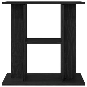 Supporto per acquario in rovere nero 60x30x60 cm in legno ingegnerizzato 862148