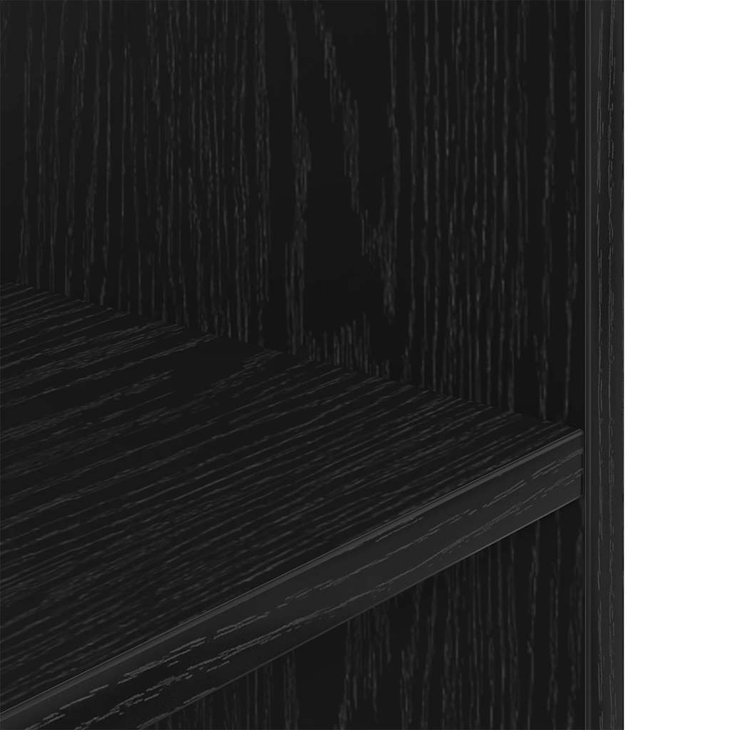 Supporto per acquario in rovere nero 60x30x60 cm in legno ingegnerizzato 862148