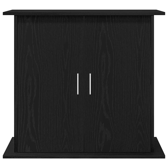 Supporto per acquario in rovere nero 81x36x73 cm in legno ingegnerizzato 862152