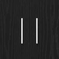 Supporto per acquario in rovere nero 81x36x73 cm in legno ingegnerizzato 862152