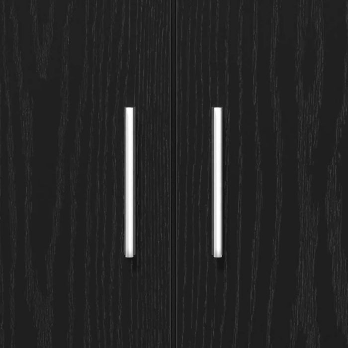 Supporto per acquario in rovere nero 81x36x73 cm in legno ingegnerizzato 862152