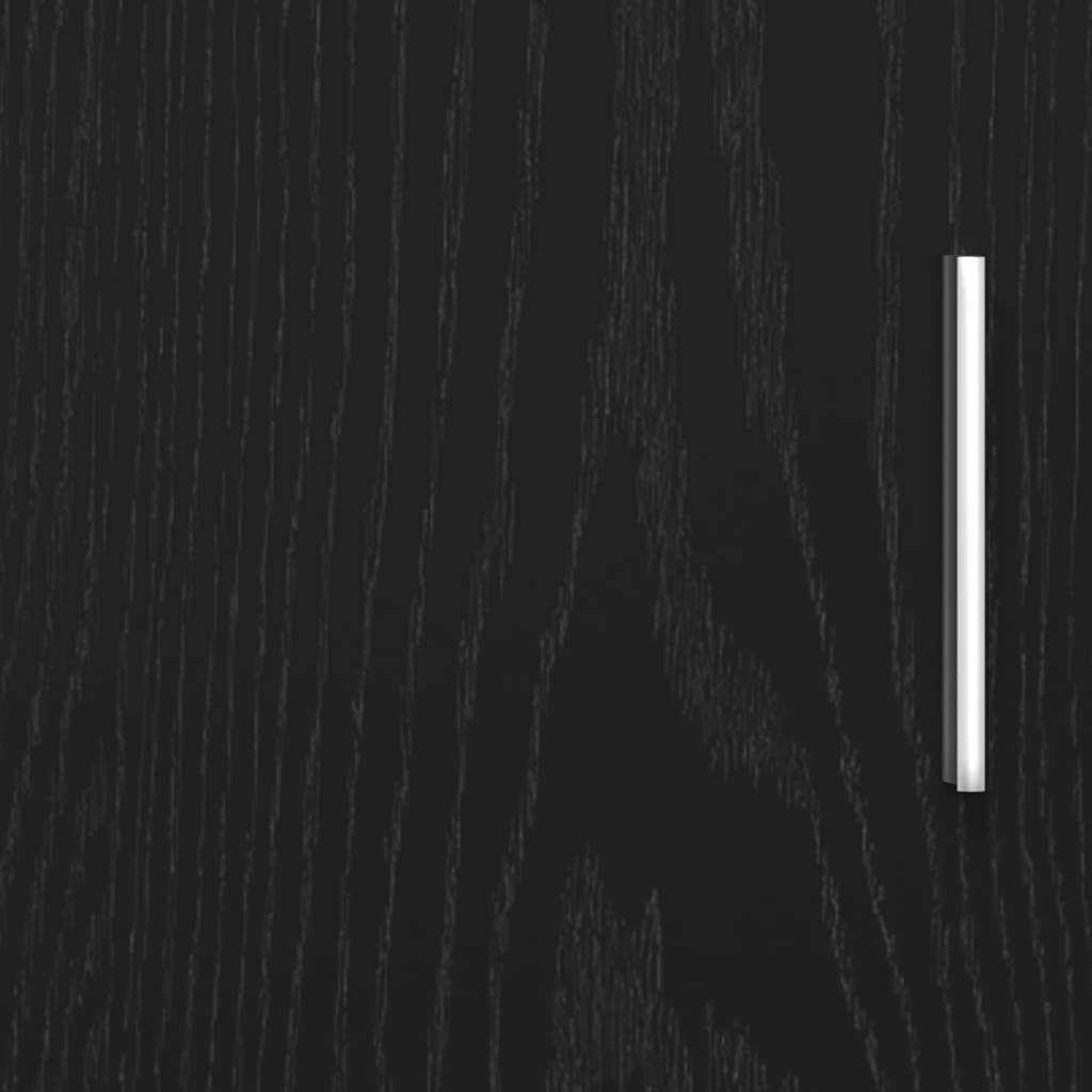 Supporto per acquario in rovere nero 101x41x58 cm in legno ingegnerizzato 862153