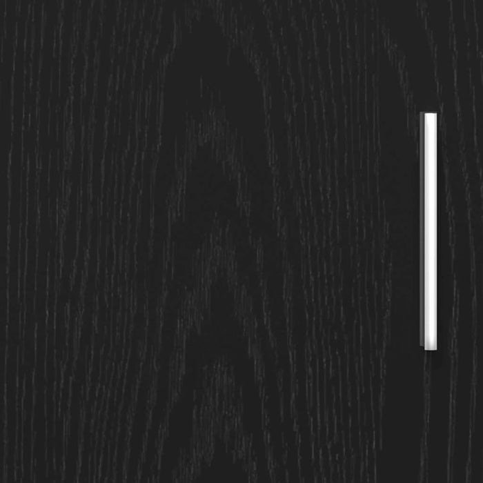 vidaXL Supporto Acquario 121x41x58 cm Legno Multistrato Rovere Nero