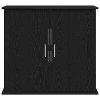 vidaXL Supporto per Acquario 81x36x73 cm Legno Multistrato Rovere Nero