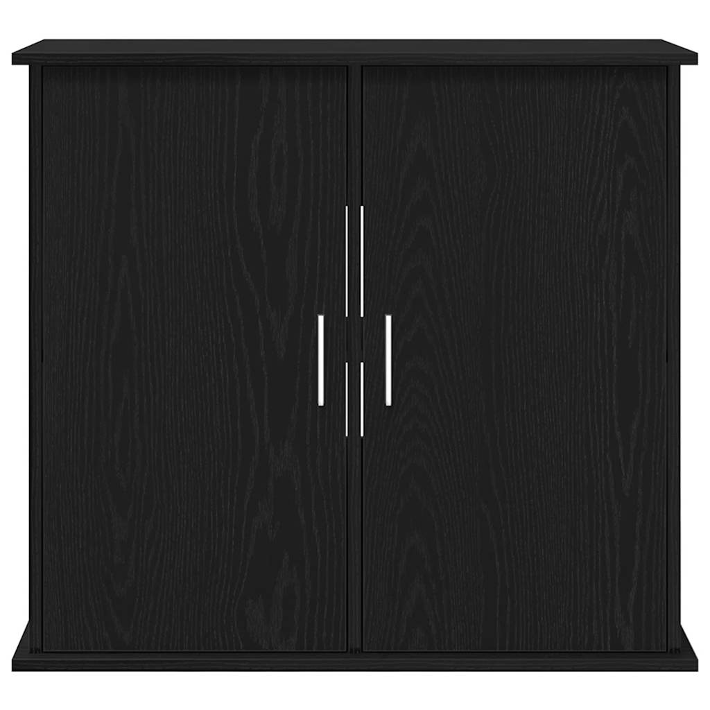 Supporto per acquario in rovere nero 81x36x73 cm in legno ingegnerizzato 862155