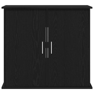 Supporto per acquario in rovere nero 81x36x73 cm in legno ingegnerizzato 862155