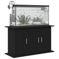 Supporto per acquario in rovere nero 101x41x58 cm in legno ingegnerizzato 862156