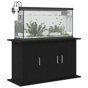 Supporto per acquario in rovere nero 101x41x58 cm in legno ingegnerizzato 862156