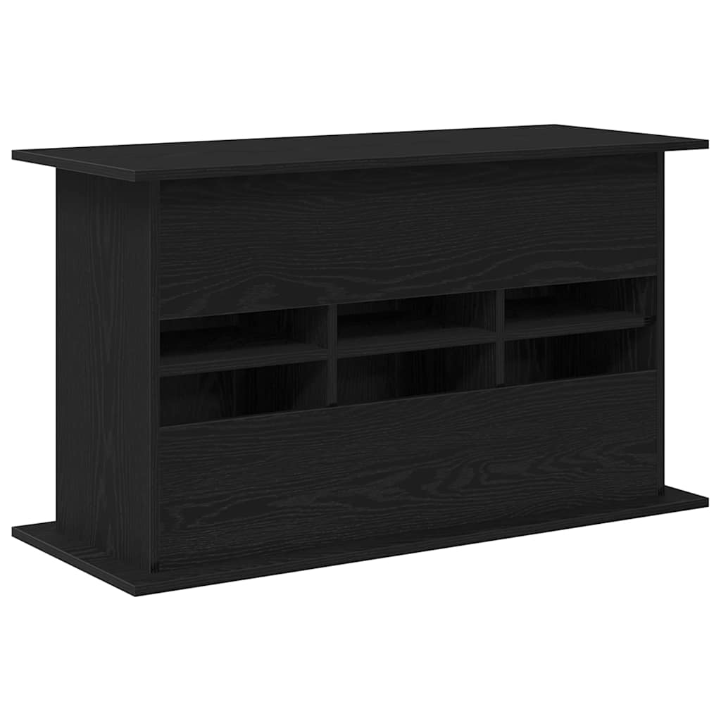 Supporto per acquario in rovere nero 101x41x58 cm in legno ingegnerizzato 862156