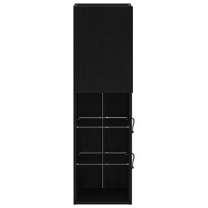 Mobile TV 2 pcs Nero 30.5 x 30 x 102 cm Legno multistrato 862199