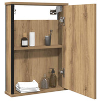 Mobile Bagno Specchio Rovere Artigianale 42x12x60 cm Truciolato 862230