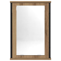 Mobile Bagno Specchio Rovere Artigianale 42x12x60 cm Truciolato 862230