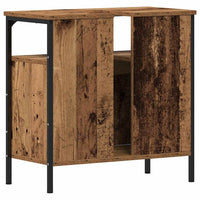 vidaXL Mobile Lavabo Bagno Legno Antico 60x30x60 cm Legno Multistrato