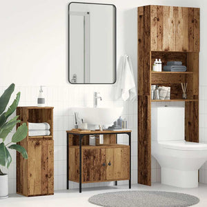 Mobile Lavabo Bagno Legno Antico 60x30x60 cm Legno Multistrato 862232