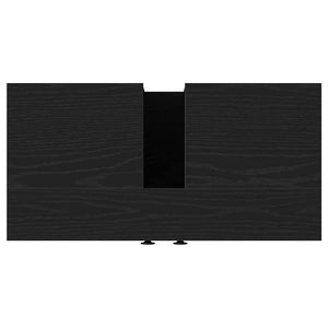 Mobile Lavabo Bagno Rovere Nero 60x30x60cm Legno Multistrato 862234