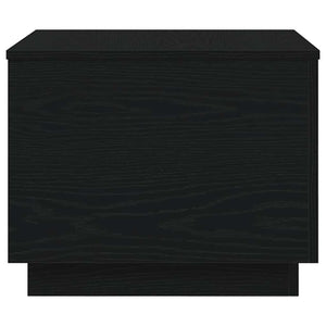 vidaXL Tavolino da Salotto con Luci LED Rovere Nero 50x50x40 cm