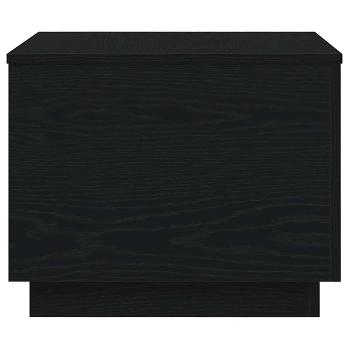 vidaXL Tavolino da Salotto con Luci LED Rovere Nero 50x50x40 cm