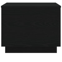 vidaXL Tavolino da Salotto con Luci LED Rovere Nero 50x50x40 cm