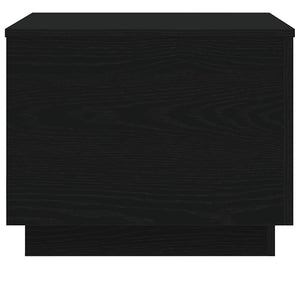 Tavolino da Salotto con Luci LED-Tavolino da soggiorno Rovere Nero 50x50x40 cm 943618
