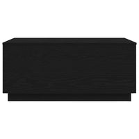 Tavolino da Soggiorno con Luci LED Rovere Nero 90x50x40 cm 862260