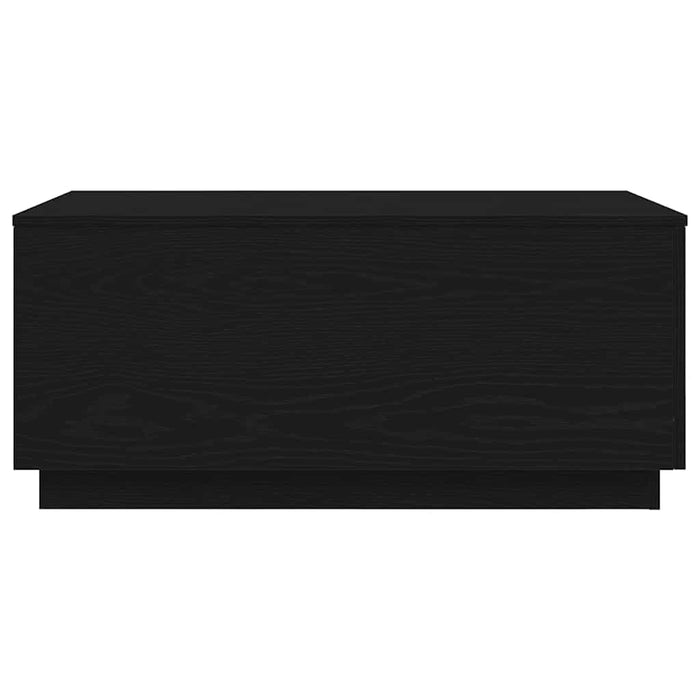 Tavolino da Soggiorno con Luci LED Rovere Nero 90x50x40 cm 862260