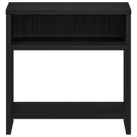 vidaXL Comodino Rovere Nero 40x30x40 cm in Legno Multistrato